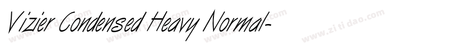 Vizier Condensed Heavy Normal字体转换